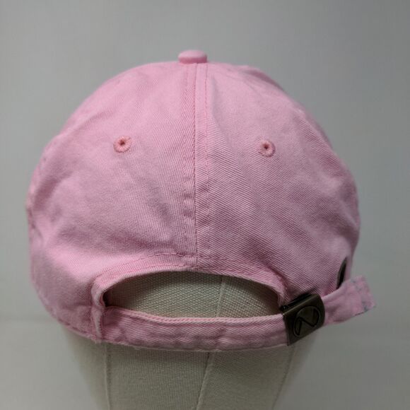 Newhattan Women's Slideback Hat Pink Size OSFA Embroidered Spilled Cup Logo - Picture 5 of 7